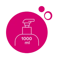 Wygodna pompka i duża pojemność 1000 ml